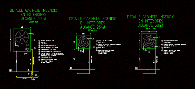 Cabinets Fire DWG Block for AutoCAD