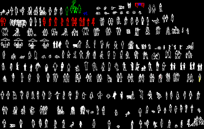 Cad People 2D DWG Block for AutoCAD • Designs CAD