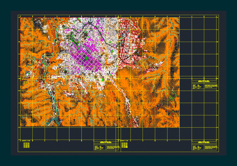 Cadastral Map Sucre DWG Block for AutoCAD