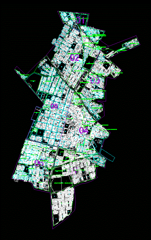 Cadastre Map FerreÑAfe DWG Plan for AutoCAD