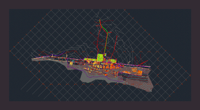 Cadastre Orcotuna DWG Block for AutoCAD