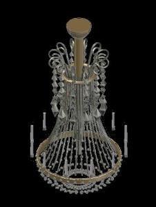 Cahndelier 3D DWG Model for AutoCAD