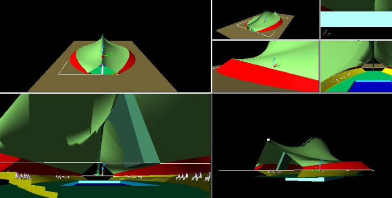Calatrava Stadium 3D DWG Model for AutoCAD
