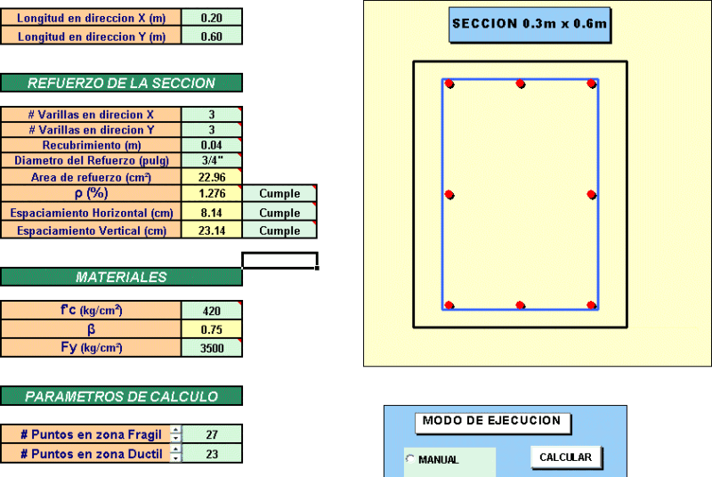 Calculation Of Rectangular Column DOC Word Document