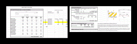 Calculation Of Speeders XLS Excel Spreadsheet