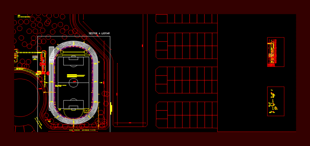 Campus Sports DWG Block for AutoCAD