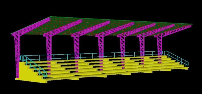 Cancha – Harrow 3D DWG Model for AutoCAD