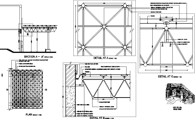 Canopy Roof DWG Detail for AutoCAD