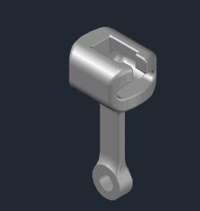 Cap Adapter – Long Eye DWG Block for AutoCAD