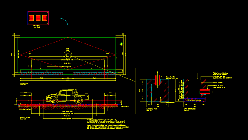 Car Wash Platform DWG Detail for AutoCAD