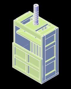 Cardboard Baler 3D DWG Model for AutoCAD