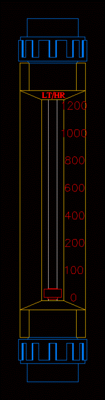 Caudalimetro DWG Block for AutoCAD