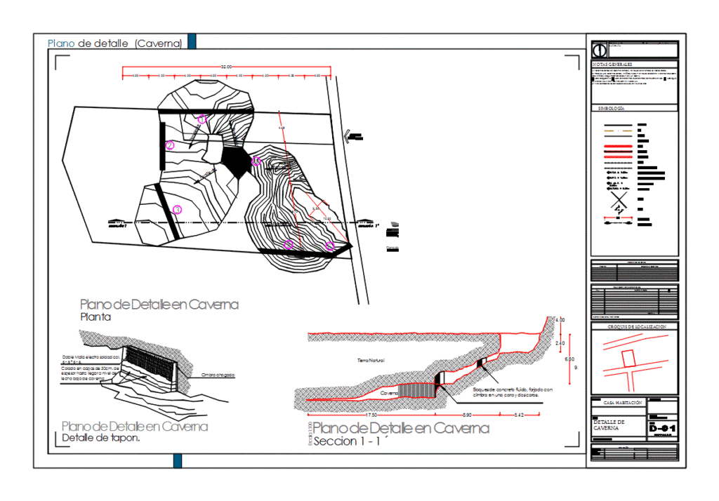 Cavern DWG Block for AutoCAD