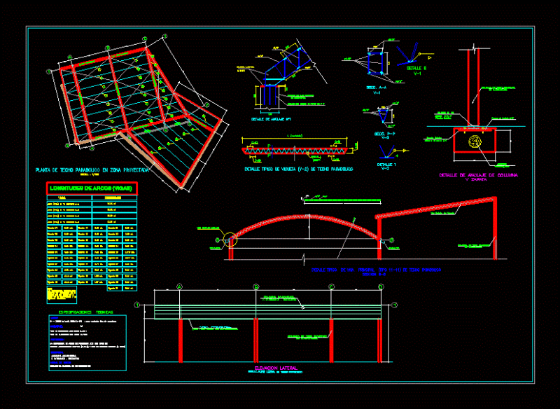 Ceiling Detail Trusses DWG Detail for AutoCAD