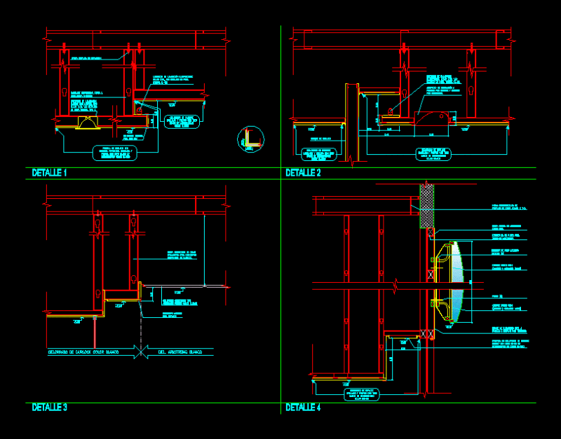 Ceiling Details – Walls DWG Detail for AutoCAD