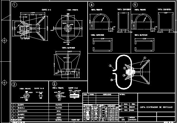 Center Bottles Machine DWG Block for AutoCAD • Designs CAD