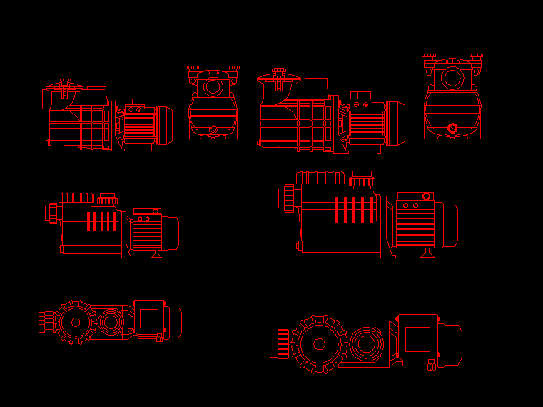 Чертежи насосов в dwg