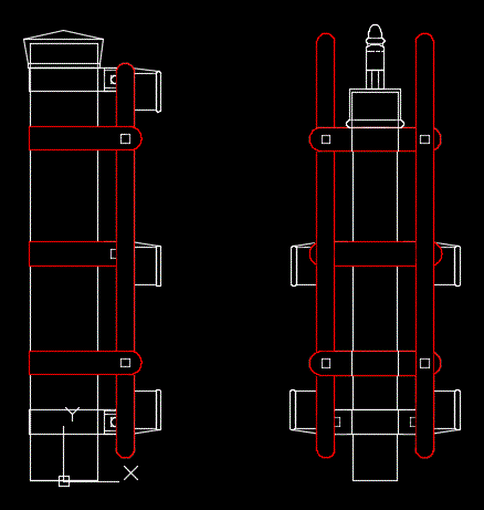 Chain Link Fence Poles DWG Block for AutoCAD • Designs CAD