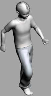 Child Walking 3D 3DS Model for 3D Studio Max