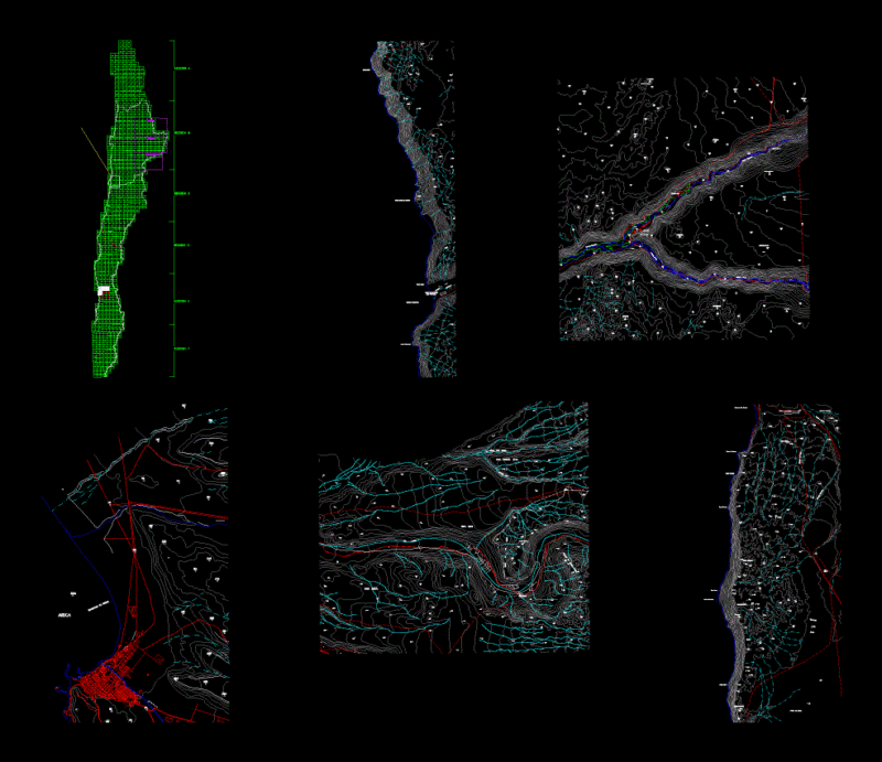 Chile Topografico DWG Block for AutoCAD