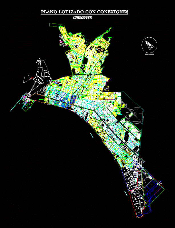 Chimbote Sectorized Peru DWG Block for AutoCAD