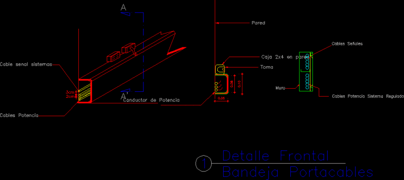Chute Cable Carrier DWG Block for AutoCAD