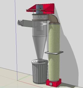 Ciclon Aserrin 3D SKP Model for SketchUp