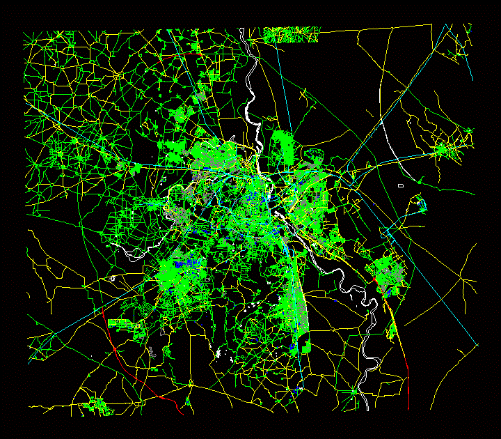 City Map New Delhi; Plano DXF Plan for AutoCAD • Designs CAD