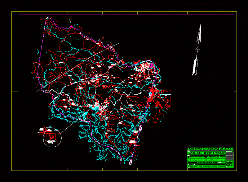 City Map San Cristobal DWG Block for AutoCAD