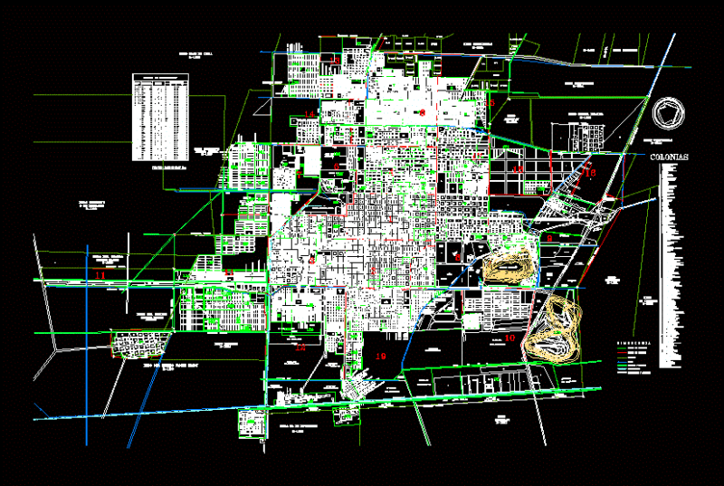 City Of Los Mochis DWG Block for AutoCAD