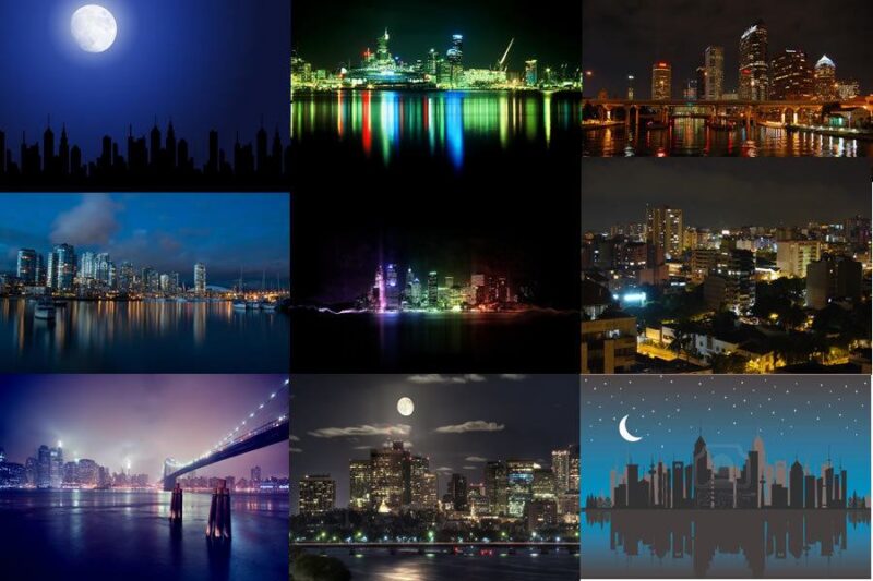 Cityscapes By Night–Graphic Resources 2D BMP Graphics Graphics