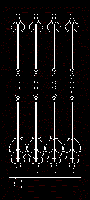 Classical Baranda Dwg Elevation For Autocad • Designs Cad