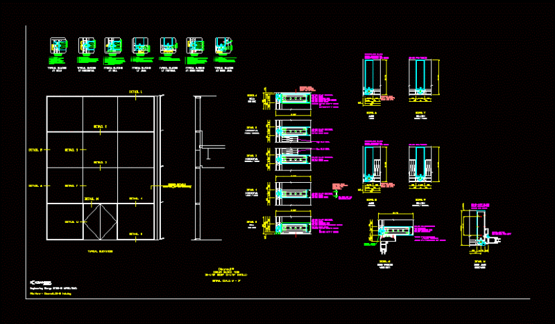 Clearwall Glass Facade DWG Block for AutoCAD