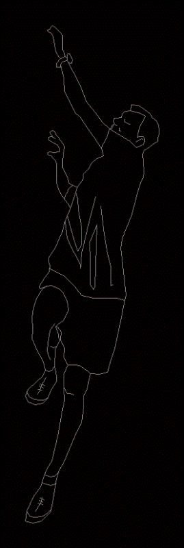 Climber 2D DWG Block for AutoCAD