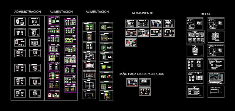 Clubhouse Facilities DWG Block for AutoCAD