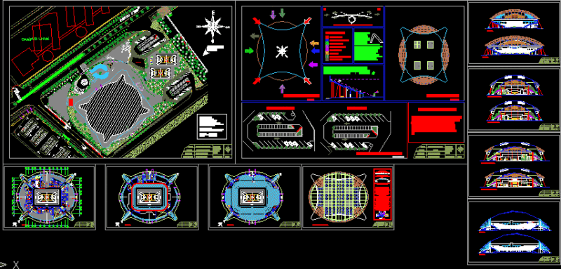 Coliseum – Tingo Maria – Peru DWG Section for AutoCAD