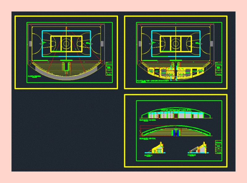 Coliseum DWG Block for AutoCAD