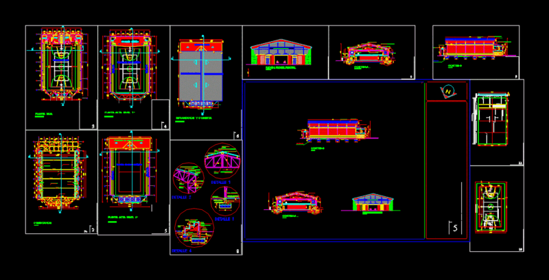 Coliseum DWG Detail for AutoCAD