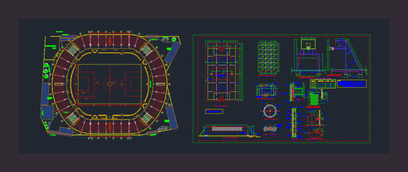 Coliseum DWG Detail for AutoCAD