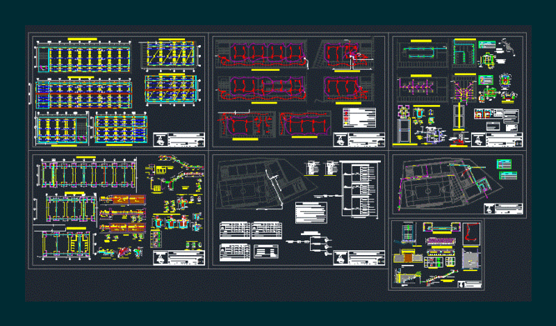 College – Various Facilities DWG Detail for AutoCAD