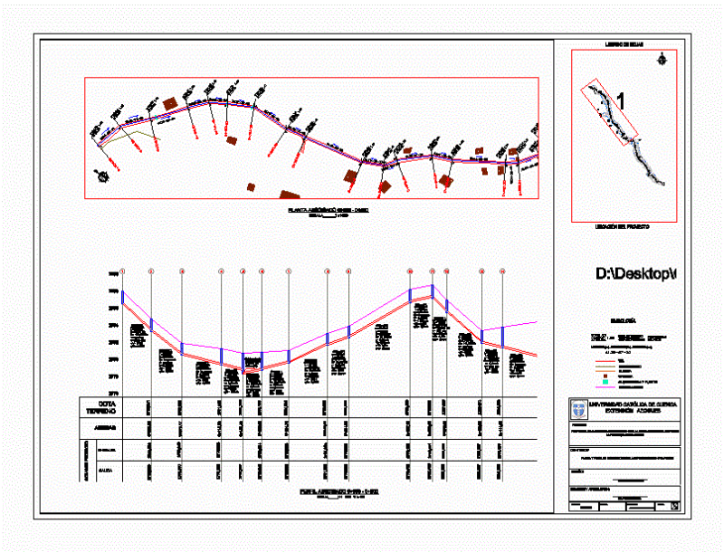 Combined Sewer DWG Full Project for AutoCAD
