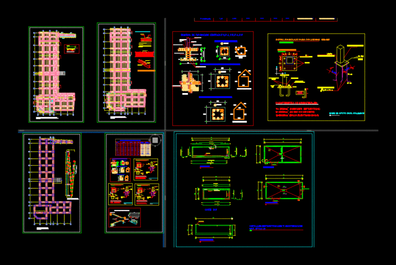 Commercial Building Structure DWG Detail for AutoCAD