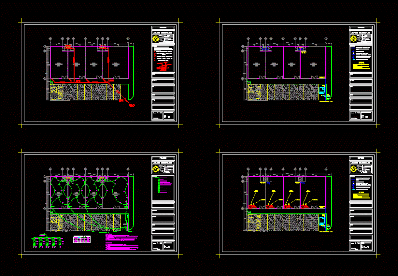 Commercial Facilities DWG Block for AutoCAD