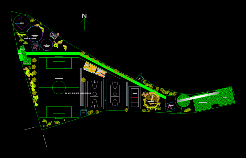 Compejo Sports DWG Block for AutoCAD