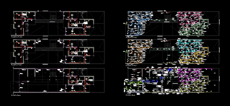 Complex Facilities Departments DWG Plan for AutoCAD