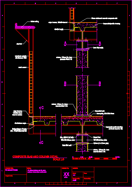 Composite Construction DWG Block for AutoCAD • Designs CAD