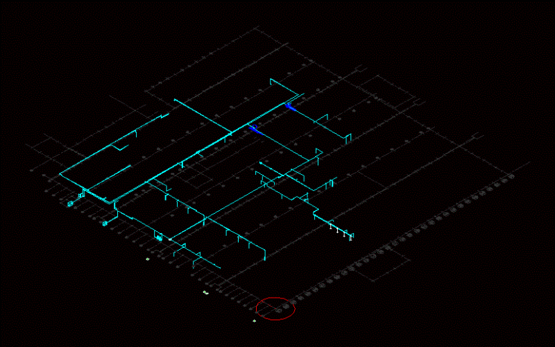 Compressed Air Circuit 3D DWG Model for AutoCAD