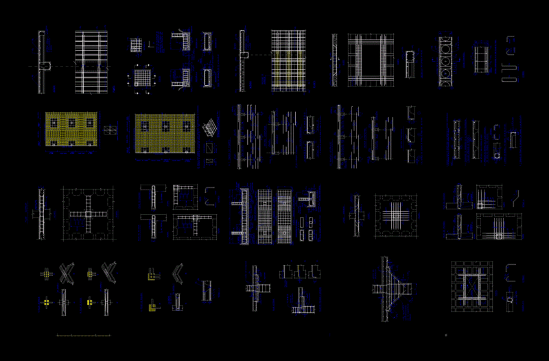 Concrete Blocks DWG Block for AutoCAD