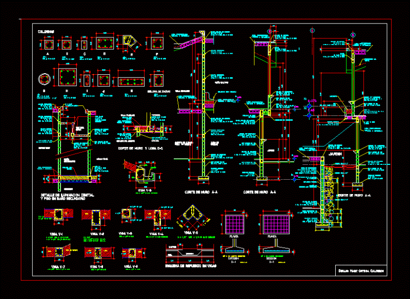 Concrete Construction Details DWG Detail for AutoCAD