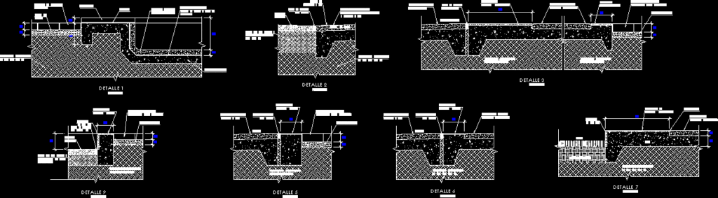 Concrete Floor Construction Details DWG Detail for AutoCAD